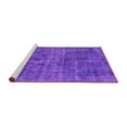 thumbnail image 2 of Ahgly Company Machine Washable Indoor Rectangle Abstract Purple Modern Area Rugs, 8' x 10', 2 of 4