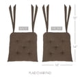 thumbnail image 2 of VHC Brands, Kettle Grove, Cotton, 15x15, Plaid, Chair Pad, Black, 2 of 4