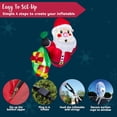 thumbnail image 6 of 3.5 FT Tall Christmas Inflatable Santa with Gift Bags Broke Out from Window, Blow Up Inflatable with Build-in LED for Window Decor, Xmas Party Indoor, Outdoor, Yard, Garden, Lawn Decoration, 6 of 7