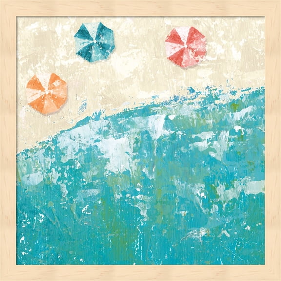 Beach Days by Sarah Adams, Framed Wall Art, 13.25W x 13.25H