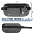 thumbnail image 2 of VENTURE 4TH Travel Money Belt - RFID Blocking (Gray), 2 of 7