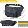 thumbnail image 2 of Riñonera. Riñonera impermeable con 4 bolsillos con cremallera para correr, para hombres y mujeres., 2 of 3
