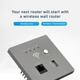 thumbnail image 6 of Router In-Wall Wireless WiFi Router 300M AP Access Point WiFi Router USB-Charging Socket Wall Mount Wi-Fi AP Router With WPS Encryption, 6 of 7