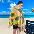thumbnail image 5 of GZHJMY Sunflower Beach Towel Quick Dry Absorbent Bath Towels Sandproof Lightweight Towel for Gym Yoga Sports Swimming - 31x71in Bath Towels, 5 of 7