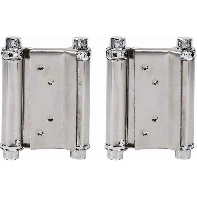 2pcs Stainless Steel Double Action Saloon Door Hinges Hinged Swing Door,load Capacity Up To 15 Kg