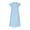 1-Sky Blue120, variant on Kiijoy Toddler Girls Flutter Sleeve Skater Dress Casual Solid Short Dress, Sizes 6-8
