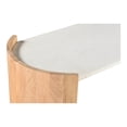 thumbnail image 3 of Dala Marble & Oak Console Table - Moe's Home Collection-Color:Natural,Material:Oak, 3 of 4