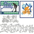 thumbnail image 2 of Sports Theme Metal Cutting Dies Die Cuts Sports Carbon Steel Stencil Template for DIY Scrapbooking Festival Birthday Wedding Cards Making Album Envelope Decoration, 2 of 9