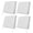 White, variant on Outdoor Patio Cushion Covers 4 Pack Black White Faded Stripes Patio Chair Cushion Covers with Ties and Zipper Dots and Lines Waterproof Outdoor Seat Cushion Covers for Patio Furniture 20"x18"