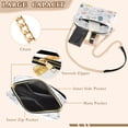 thumbnail image 3 of FORMRS Women Crossbody Purse with Chain Strap Vegan Leather Shoulder Handbag, Cartoon Doodles, 3 of 7