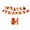 Brown, variant on Thanksgiving Flag Banner, Autumn Maple Leaf Acorns Checkered Pennant, Fall Harvest Party Hanging Decor for Dinner Table