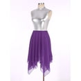 thumbnail image 7 of Zaldita Women Metallic Shiny Praise Dance Dress Overlays Tunics Worship Liturgical Dancewear Purple XL, 7 of 7
