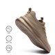 thumbnail image 3 of Zapatillas de tenis sin cordones XKOWUO para mujer, color marrón, 3 of 6