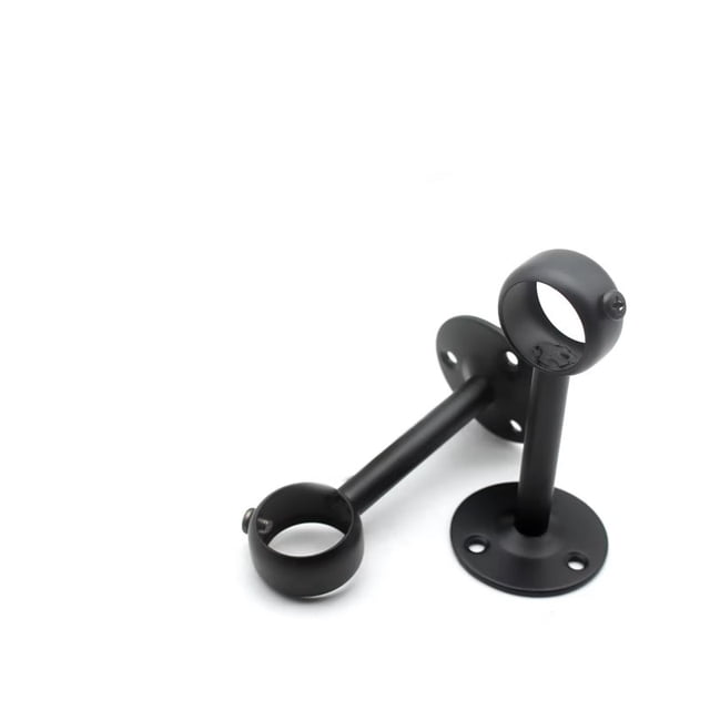 Soporte de montaje en techo para barra de cortina, juego de 2, negro Rojo Verde