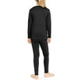 thumbnail image 3 of Stretch Is Comfort Oh so Soft Youth Girl's Set Long Sleeve Crew and Leggings Black X-Small, 3 of 6