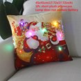 thumbnail image 1 of Decoración navideña Funda de almohada LED con forma de gato Regalo de Año Nuevo de Navidad 45x45cm, 1 of 5