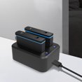 thumbnail image 2 of Cargador de batería de plástico Hub 2 ranuras cargador portátil HUB adaptador para Insta360 X3, 2 of 9