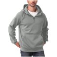 thumbnail image 3 of ZUKMRJPC Men's Quarter Zip Pullover Hoodies Long Sleeve Fleece Lined Hoodie Casual Fashion Solid Color Basic Hooded Sweatshirt with Pocket, 3 of 8