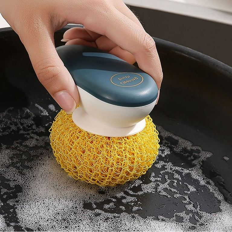 1pc Kitchen Magic Sponge Brush Melamine Sponge Cleaning Brush Pan