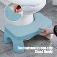 thumbnail image 4 of Grrvtrz Toilet Stool Squatting Poop Stool Bathroom Potty Step Stool Toilet Assistance Steps Step Stool Fits All Toilets Detachable Stackable,Bathroom Decor,Bathroom Accessories, 4 of 7