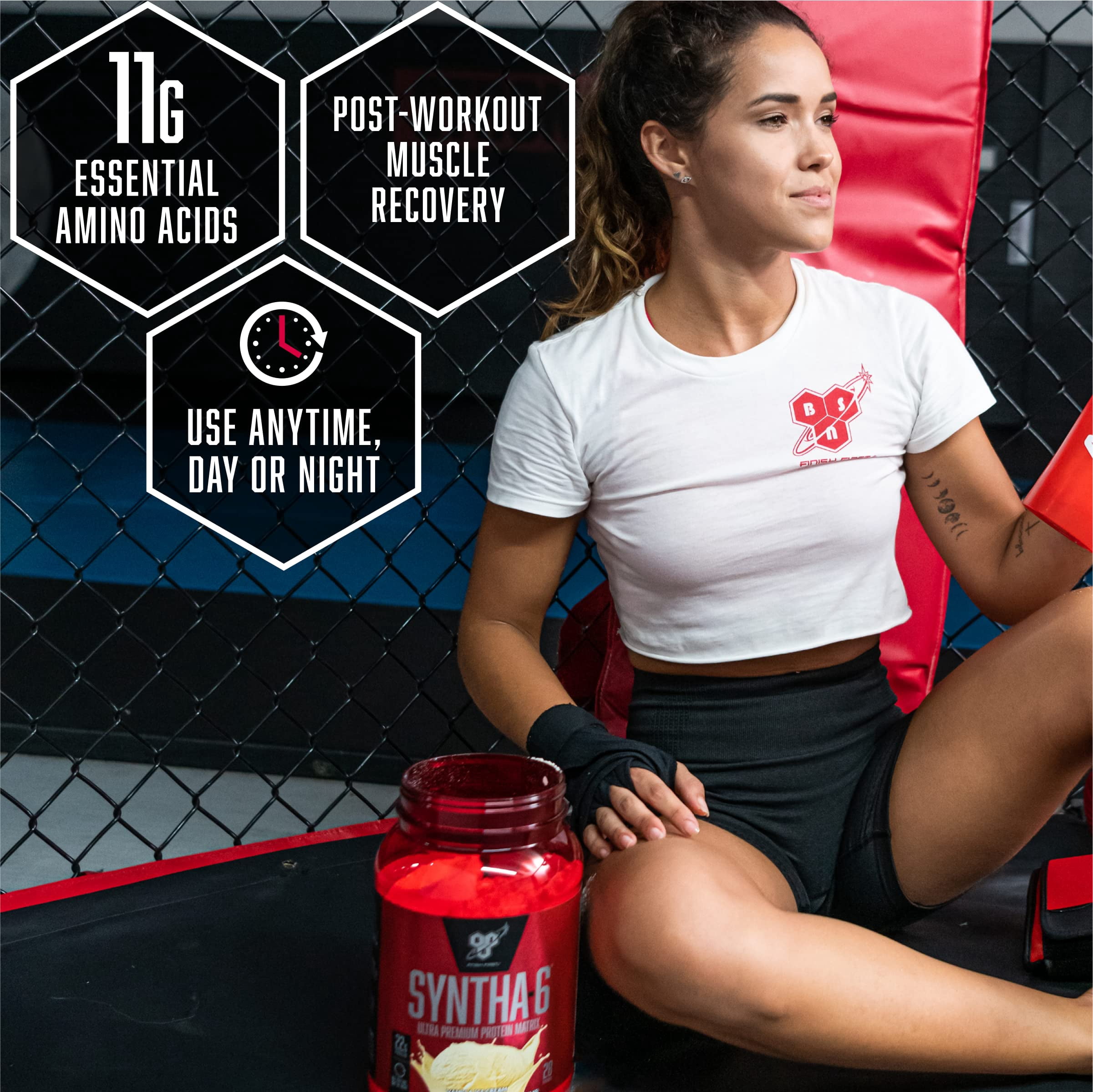 BSN Syntha 6 Edge Protein Powder, Strawberry Shake, 24G Protein, 3.86 Lb