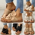 thumbnail image 2 of Sandales à Nœud pour Femmes, Pantoufles Confortables pour Dames, Chaussures Plates d'Été à Enfiler, 2 of 5