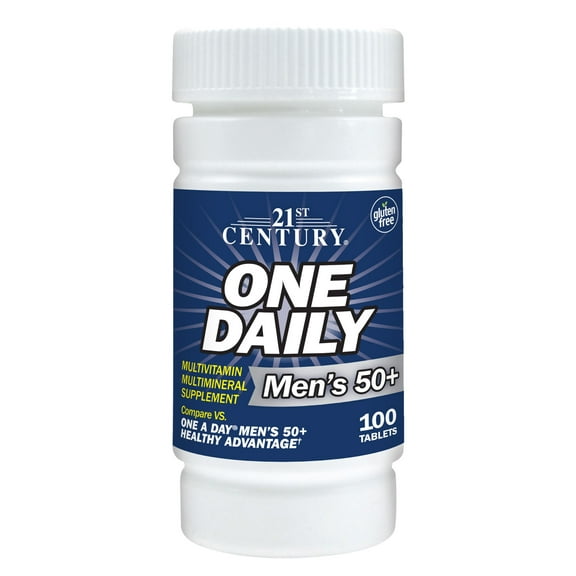21st Century One Daily, Men's 50 , Multivitamin Multimineral, 100 Tablets