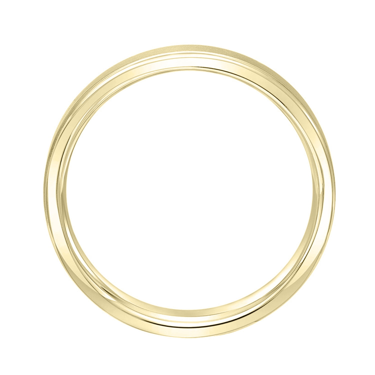 Keepsake 14K Yellow Gold Plated Sterling Silver 5mm Step-Edge Men's Band