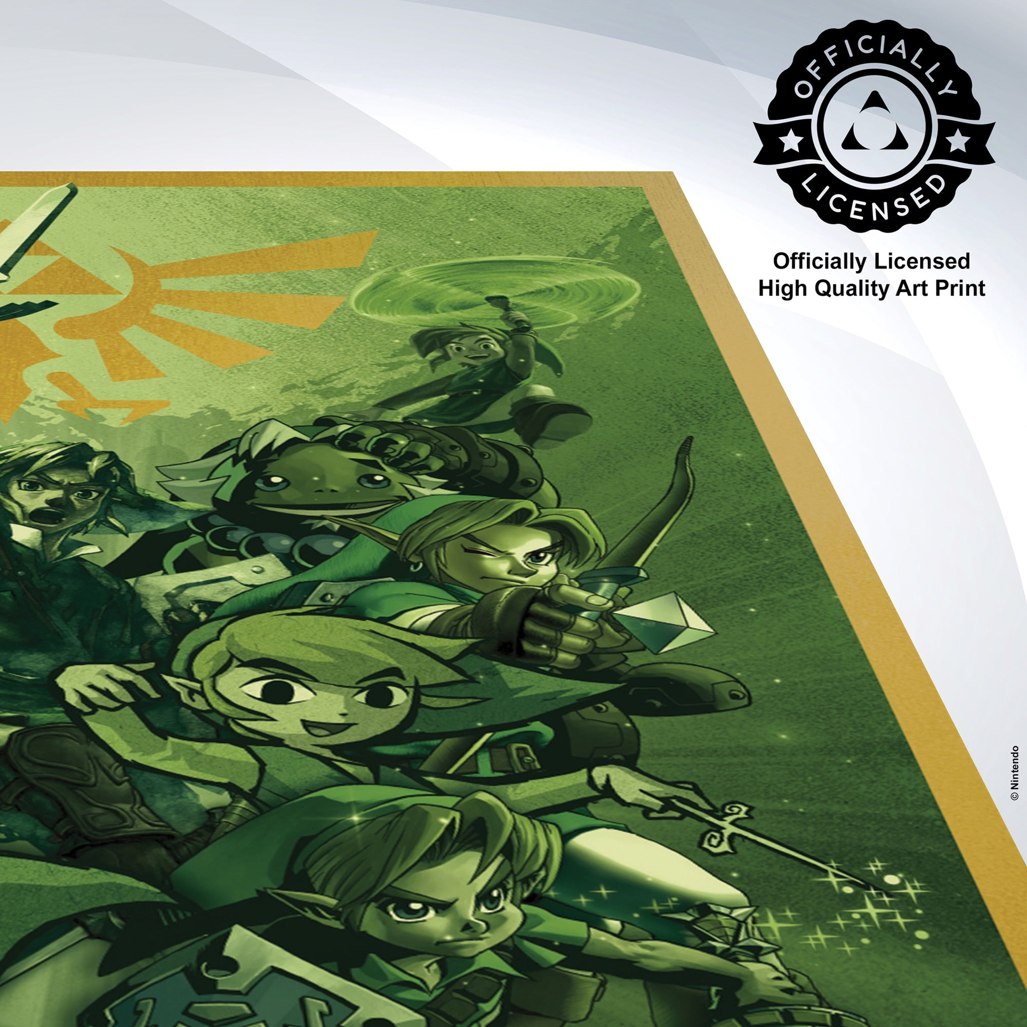Pyramid America: The Legend of Zelda: Link Adventure - 11x17 Poster Print - Video Game Character Artwork, Licensed Nintendo Wall Decor, Collectible