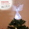 thumbnail image 3 of Alpine Corporation Angel Tree Topper with Fiber Optic Wings and LED Light, 3 of 12