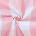 thumbnail image 3 of 3 Pc Cotton Classic Country Farmhouse Kitchen Window Curtain -Pink & White Buffalo Check Tier & Valance Set, 54" x 18" / 27" x 36", 3 of 6