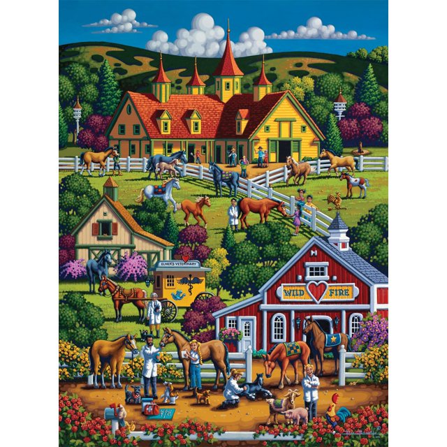 Rompecabezas Buffalo Games Wildfire Ranch 1000 piezas