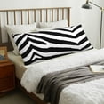 thumbnail image 4 of Fotbe Zebra Funda para Almohada Corporal con Diseño, Funda de Microfibra Ultrasuave de 20x54 Pulgadas, Ropa de Cama Elegante, 4 of 7