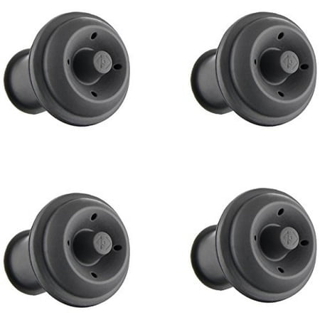 Vacu Vin Wine Saver Vacuum Stoppers Set of 4 - grey