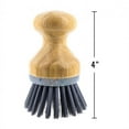 thumbnail image 3 of Beille 2pc Dish Brush and Scrub Brush Set with Bamboo Handles and Heavy Duty Bristles Household Essentials, Multicolor, 3 of 5
