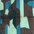 thumbnail image 1 of Ahgly Company Indoor Square Abstract Light Blue Modern Area Rugs, 5' Square, 1 of 4