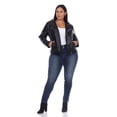 thumbnail image 5 of White Mark Women's Plus Size PU Faux Leather Studded Jacket, 5 of 6