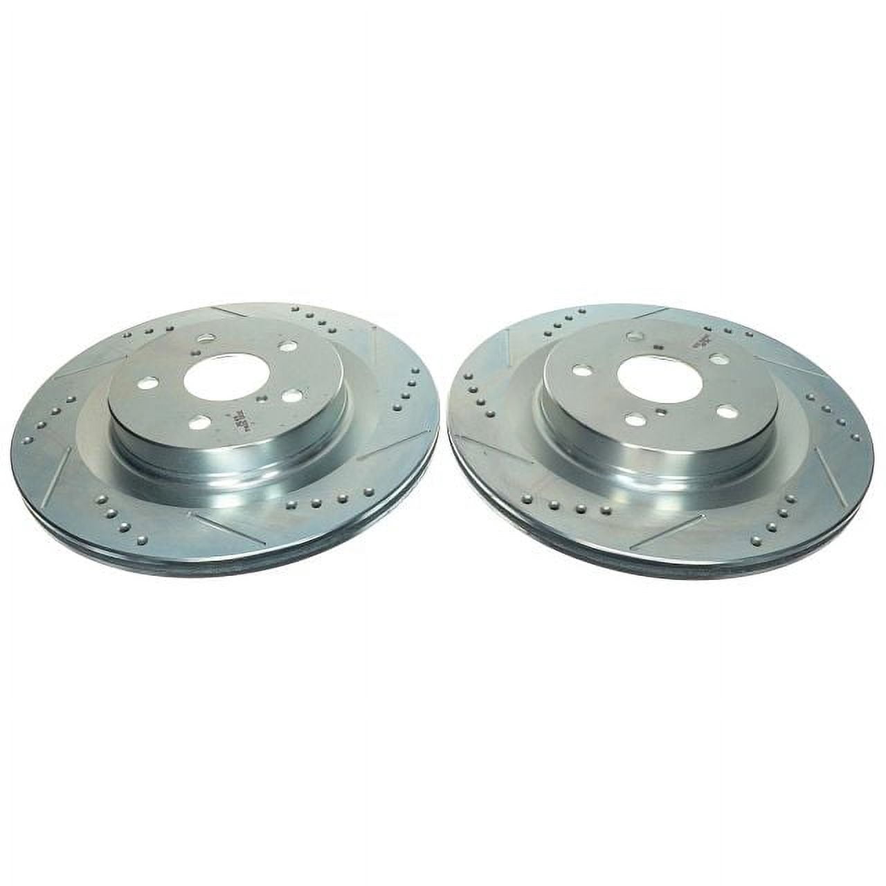 Power Stop Rear Pair of Drilled and Slotted Brake Rotors JBR1798XPR