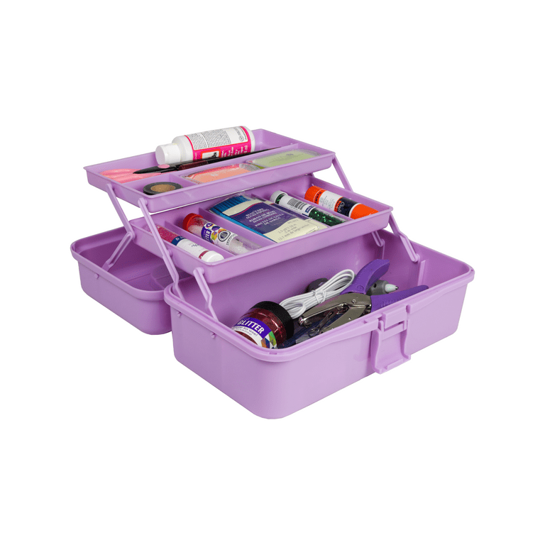 Everything Mary Purple 3-Layer Storage Box | 1 x 12 x 6 | Michaels