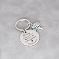 thumbnail image 4 of Personalized Father's Day Keychain Papa Key Chains for Daddy Original Love Gifts Car Key Pendant Stainless Steel Keyring, 4 of 5