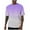 #175-Purple, variant on Kakii Faded Casual T-Shirt, Men's Stretchy Oversized Short Sleeve Top, Ombre Streetwear Crewneck Tee