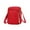 Red, variant on RXIRUCGD Body Bag Women Nylon, Ladies Purse Mini 3 Layer Zipper Shoulder Wallet Bag