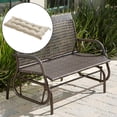 thumbnail image 4 of Cojín para banco de jardín de 47 pulgadas, cojín para patio, 2 plazas, Beige Sunnimix cojín del asiento del banco, 4 of 8