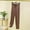 Coffee, variant on KIHOUT Women Pants Plus Size Clearance Women's High Waisted Home Thin Casual Pocket Loose Oversized Wide Leg Pants