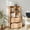 Natural, variant on Costway 51” 5-Tier 4-Cube Bookcase with 2 Drawers for Living Room, Study, Home Office White