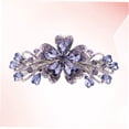 thumbnail image 3 of HINTRMENT 1Pc Hair Barrettes For Girls Purple Flower Rhinestone Alloy For Women Wedding Party, 3 of 8