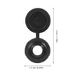 thumbnail image 2 of SEWCHICS 500Pcs Screw Head Covers Plastic Black For DIY Projects Homeowners, 2 of 6