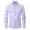 Purple, variant on Brnmxoke Men's Dress Shirt Big and Tall Long Sleeve Flex Collar Formal Shirt Regular Fit Stretch Solid Color Business Casual Button Down Shirts