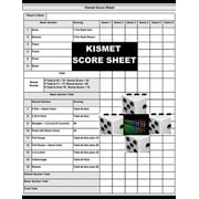 JOSEPH OKENIYI Kismet Score Sheets: kismet Score pad makes it easy to score your game, Size 8.5 x 11 Inch, 120 Pages, (Paperback)