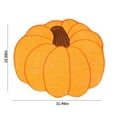 thumbnail image 3 of pstuiky Alfombra de baño con forma de calabaza naranja antideslizante lavable., 3 of 7